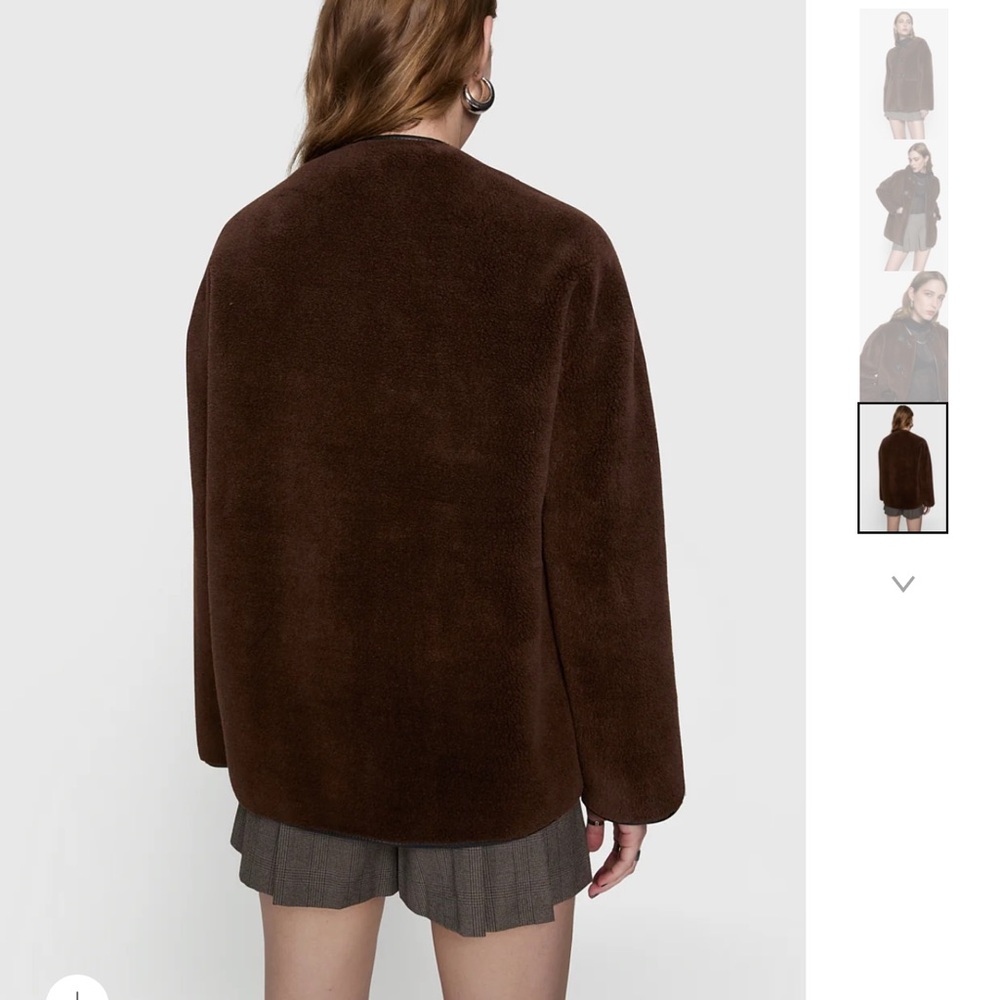 Rebecca Minkoff Shearling Toggle Jacket - Picture 3 of 9